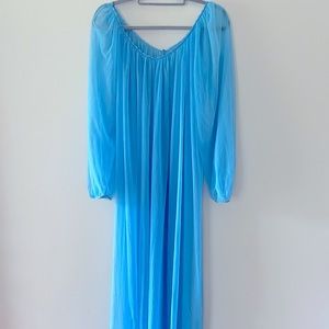 Vintage Blue Sheer Nightgown